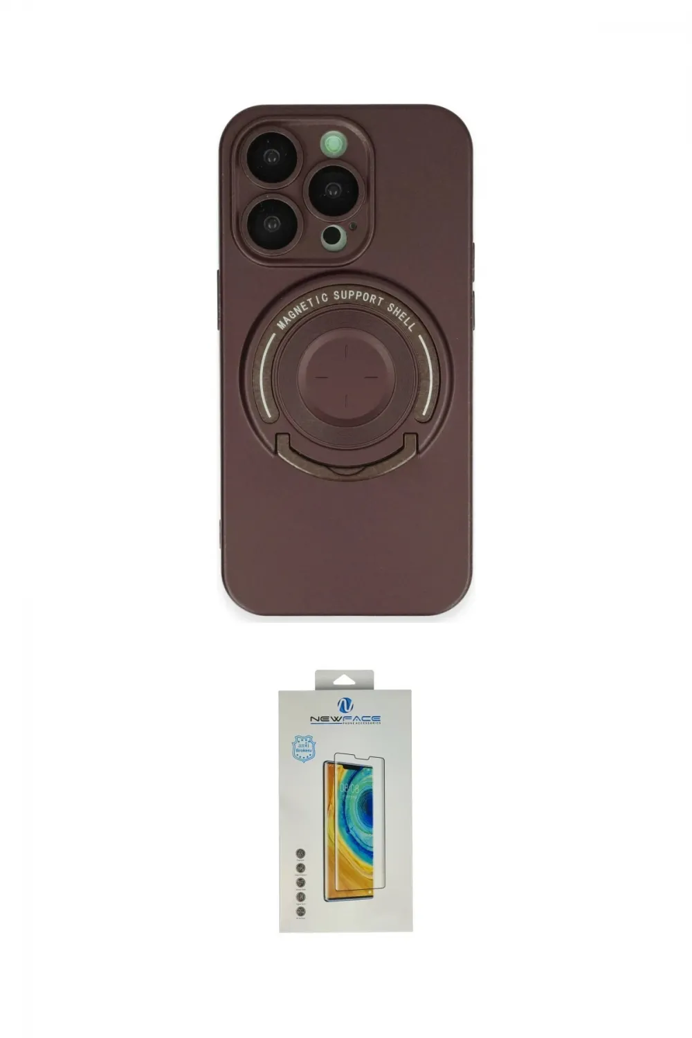 ieg™ iPhone 14 Pro Kılıf Eksen Klasik Prime - Siyah Polymer Nano Ekran Koruyucu