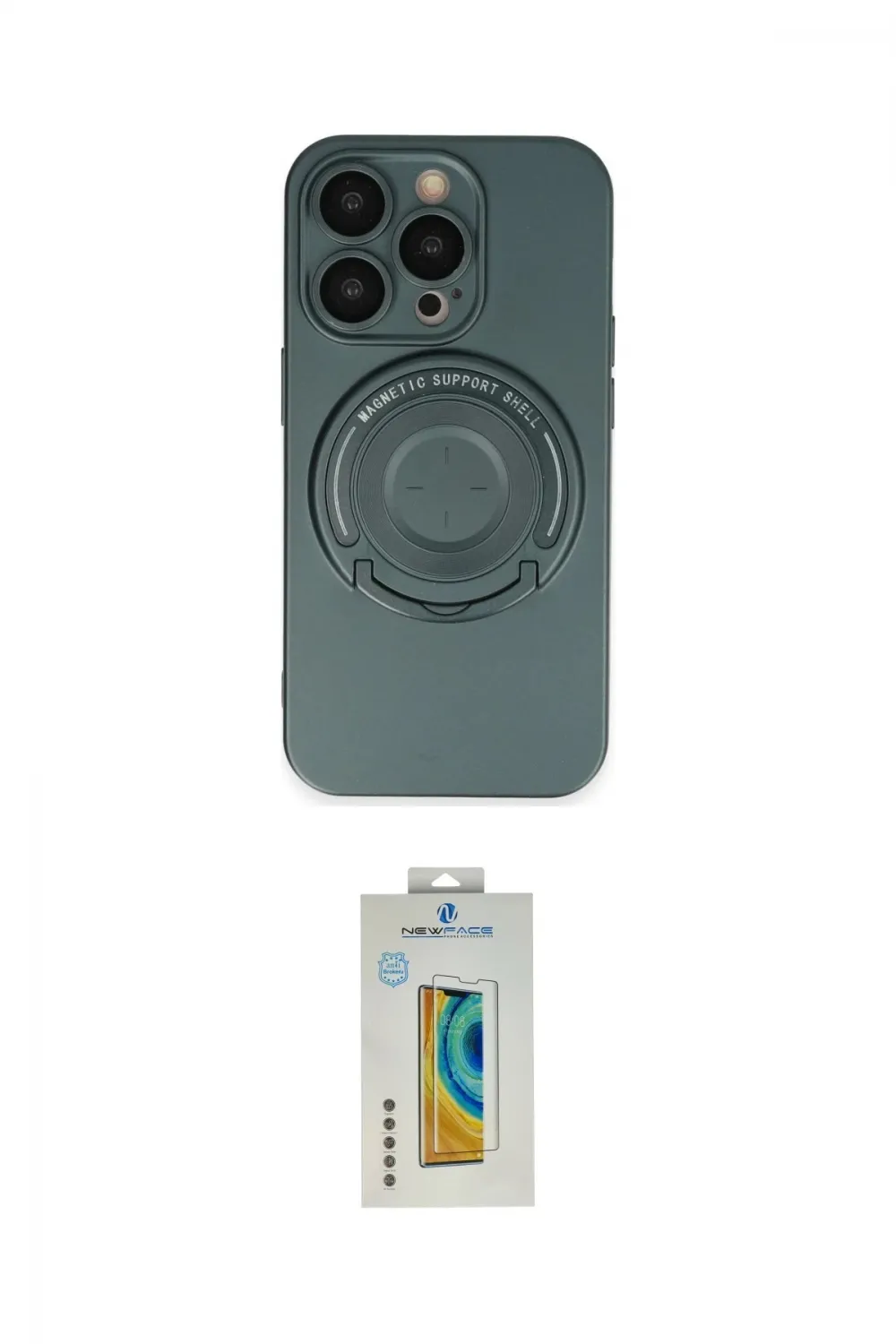 ieg™ iPhone 14 Pro Kılıf Eksen Klasik Prime - Siyah Polymer Nano Ekran Koruyucu