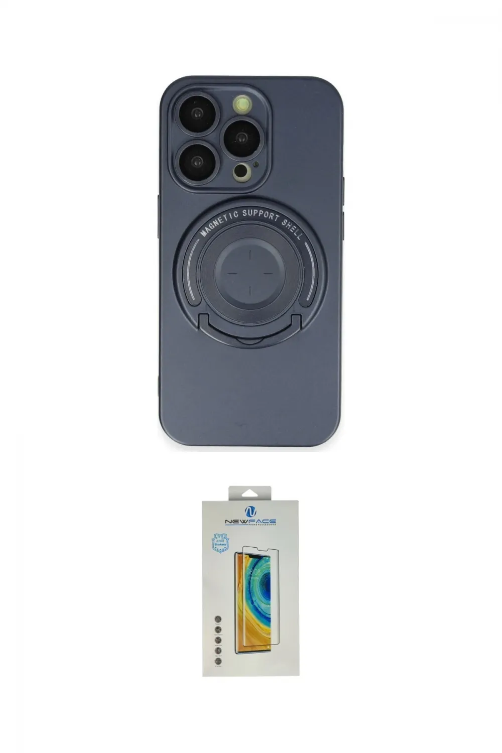 ieg™ iPhone 14 Pro Kılıf Eksen Klasik Prime - Siyah Polymer Nano Ekran Koruyucu