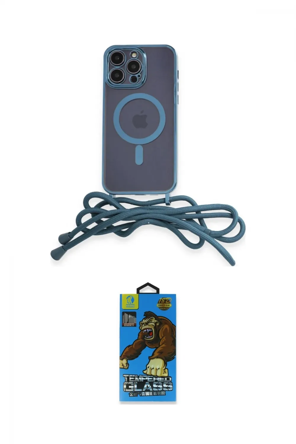 ieg™ iPhone 14 Pro Kılıf Eksen Özel Seri - Siyah 18D Cam Ekran Koruyucu