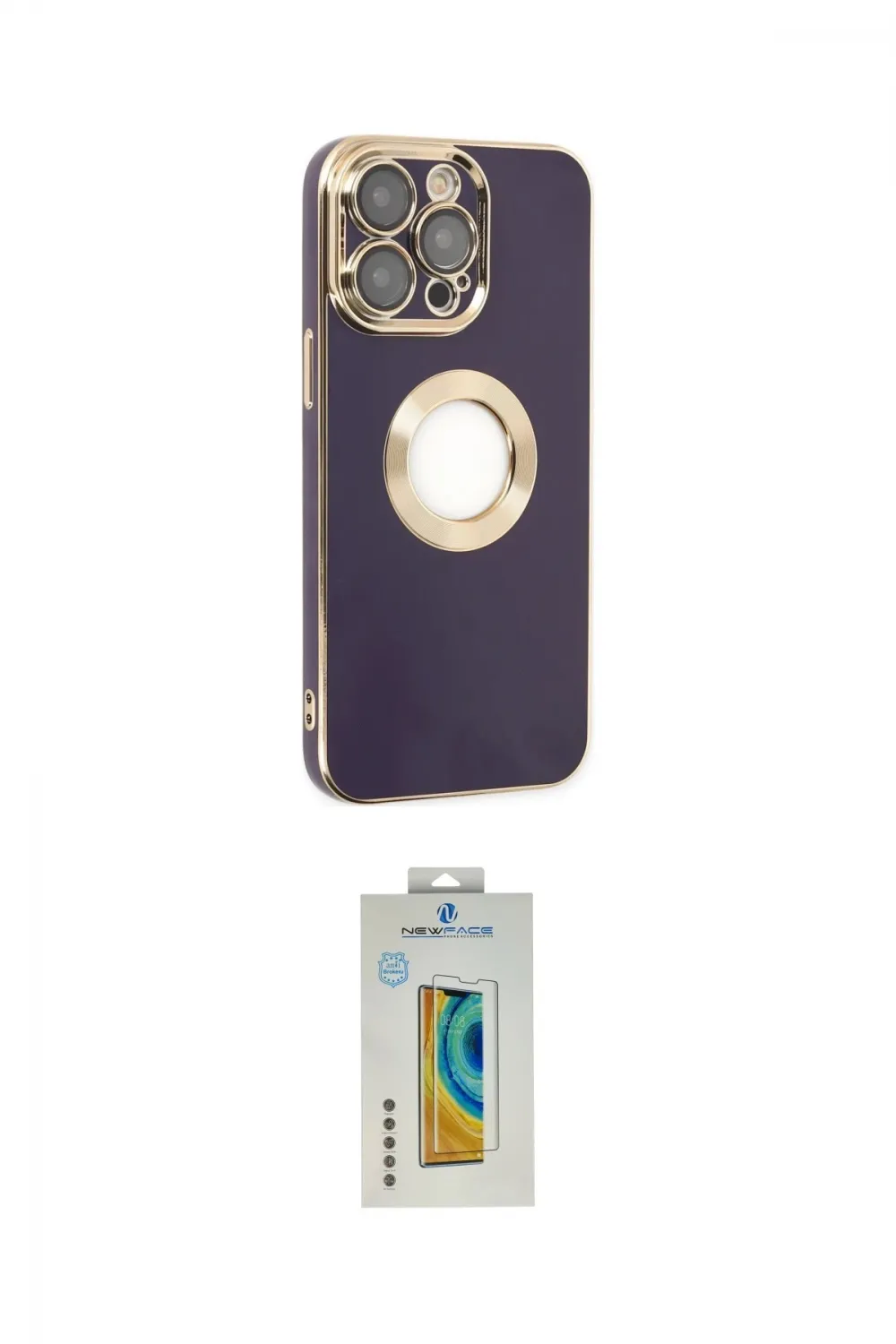ieg™ iPhone 14 Pro Kılıf İz Form Serisi - Siyah Polymer Nano Ekran Koruyucu