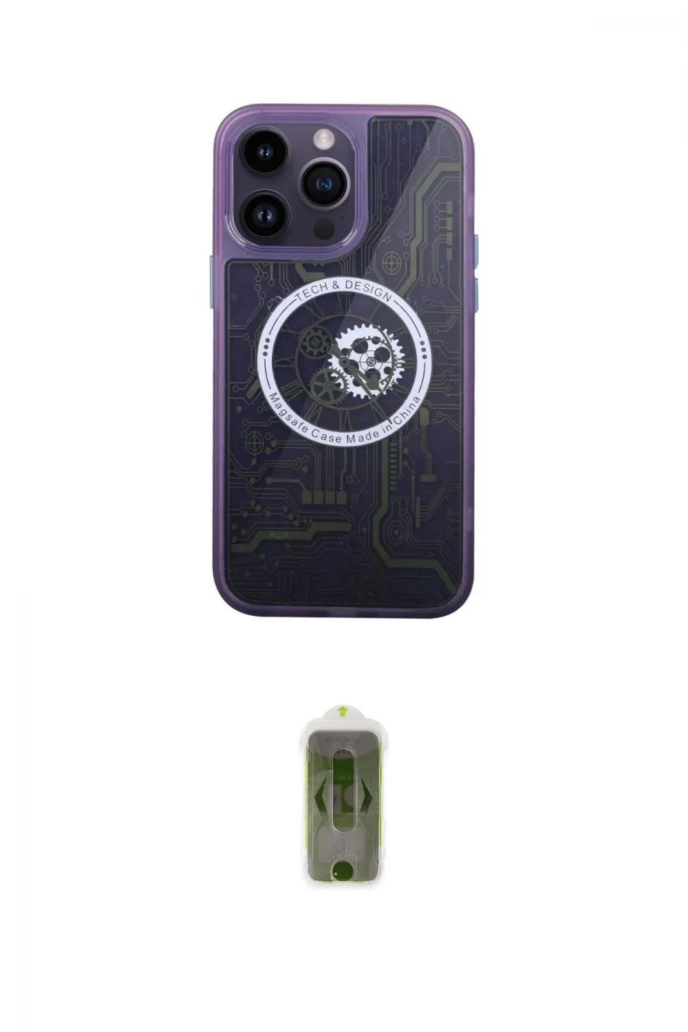 ieg™ iPhone 14 Pro Kılıf İz Form - Siyah Joko Magic 5D Hayalet Cam