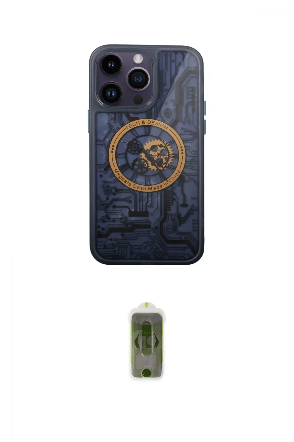ieg™ iPhone 14 Pro Kılıf İz Form - Siyah Joko Magic 5D Hayalet Cam