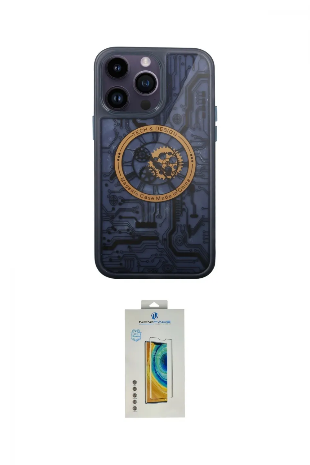 ieg™ iPhone 14 Pro Kılıf İz Form - Siyah Polymer Nano Ekran Koruyucu