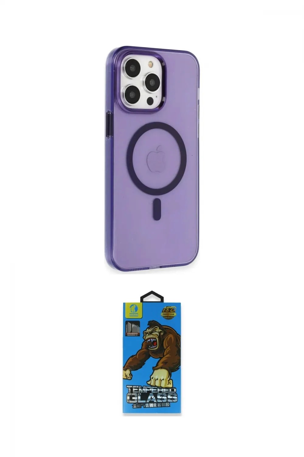 ieg™ iPhone 14 Pro Kılıf Kıvılcım Asil Özel Seri - Siyah 18D Cam Ekran Koruyucu