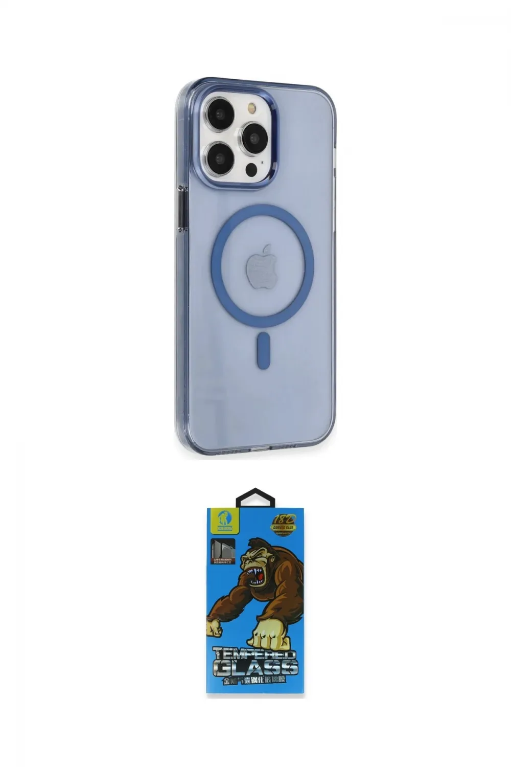 ieg™ iPhone 14 Pro Kılıf Kıvılcım Asil Özel Seri - Siyah 18D Cam Ekran Koruyucu