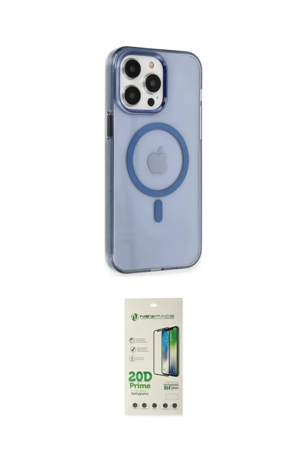 ieg™ iPhone 14 Pro Kılıf Kıvılcım Asil Özel Seri - Siyah 20D Premium Cam Ekran Koruyucu