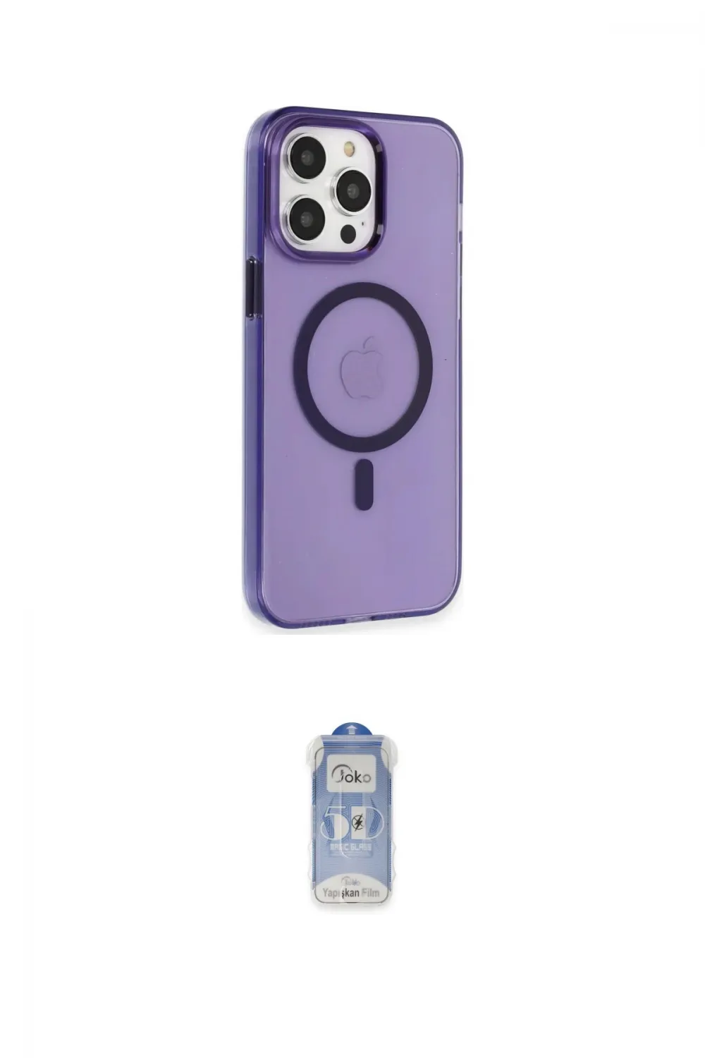 ieg™ iPhone 14 Pro Kılıf Kıvılcım Asil Özel Seri - Siyah Joko Magic 5D Cam