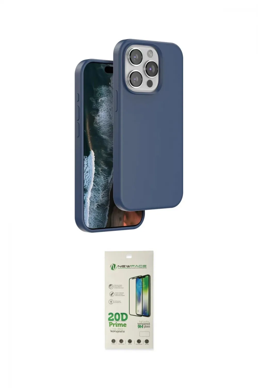 ieg™ iPhone 14 Pro Kılıf Kıvılcım Çizgi Serisi - Siyah 20D Premium Cam Ekran Koruyucu