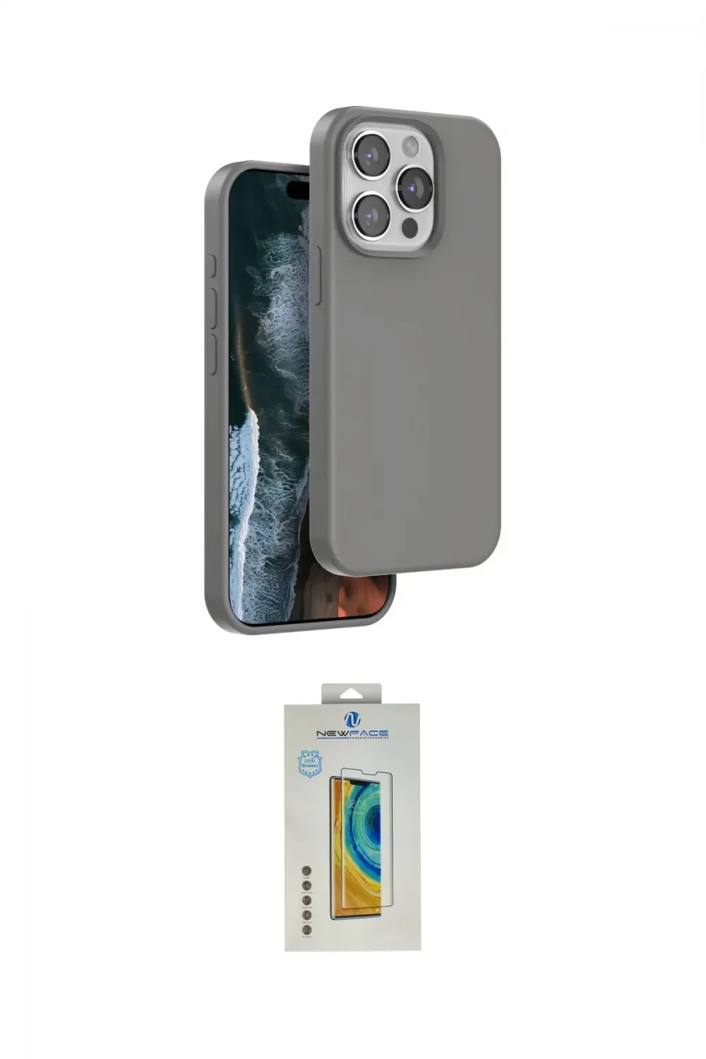 ieg™ iPhone 14 Pro Kılıf Kıvılcım Çizgi Serisi - Siyah Polymer Nano Ekran Koruyucu