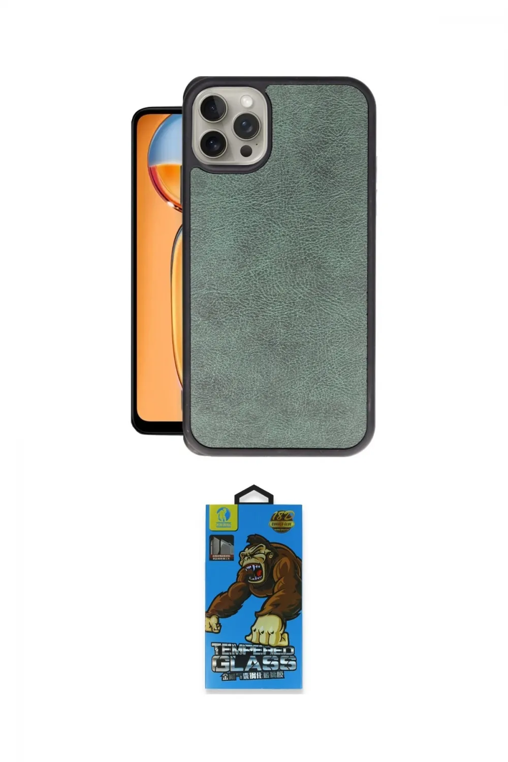 ieg™ iPhone 14 Pro Kılıf Kıvılcım Işık Serisi - Siyah 18D Cam Ekran Koruyucu