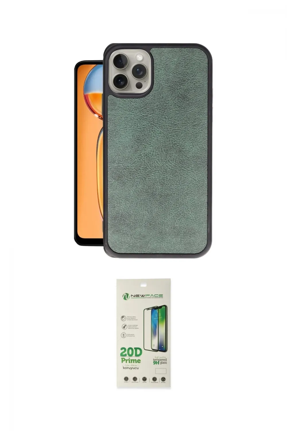 ieg™ iPhone 14 Pro Kılıf Kıvılcım Işık Serisi - Siyah 20D Premium Cam Ekran Koruyucu