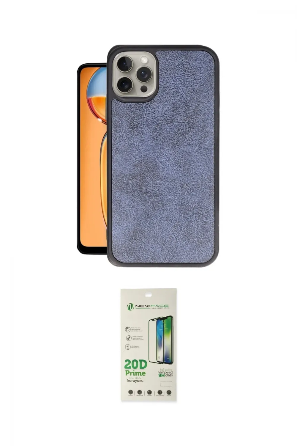 ieg™ iPhone 14 Pro Kılıf Kıvılcım Işık Serisi - Siyah 20D Premium Cam Ekran Koruyucu