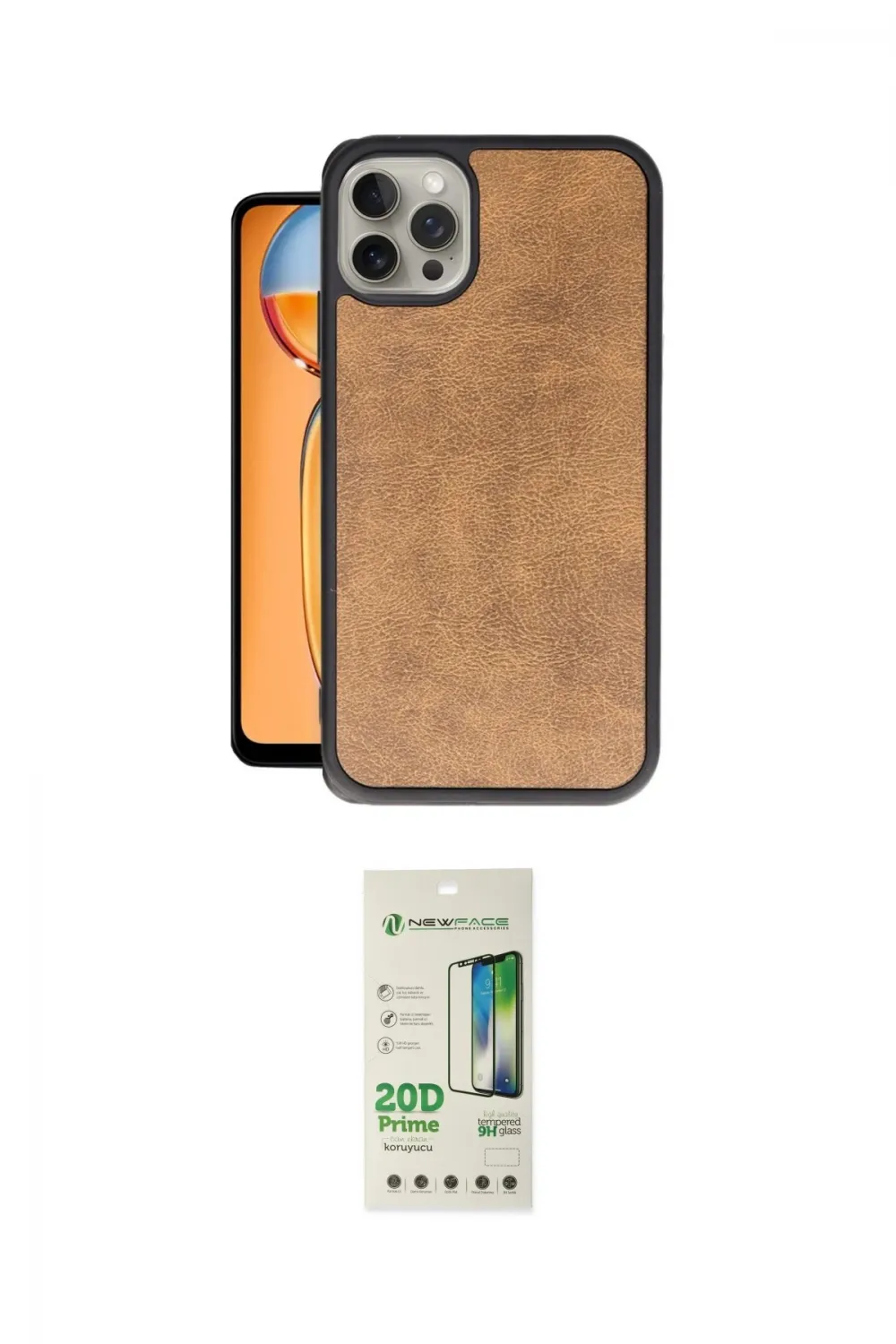 ieg™ iPhone 14 Pro Kılıf Kıvılcım Işık Serisi - Siyah 20D Premium Cam Ekran Koruyucu