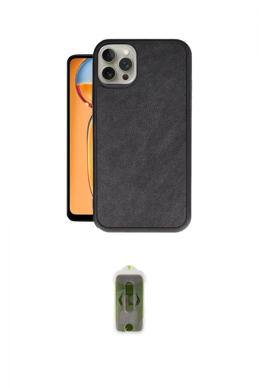ieg™ iPhone 14 Pro Kılıf Kıvılcım Işık Serisi - Siyah Joko Magic 5D Hayalet Cam