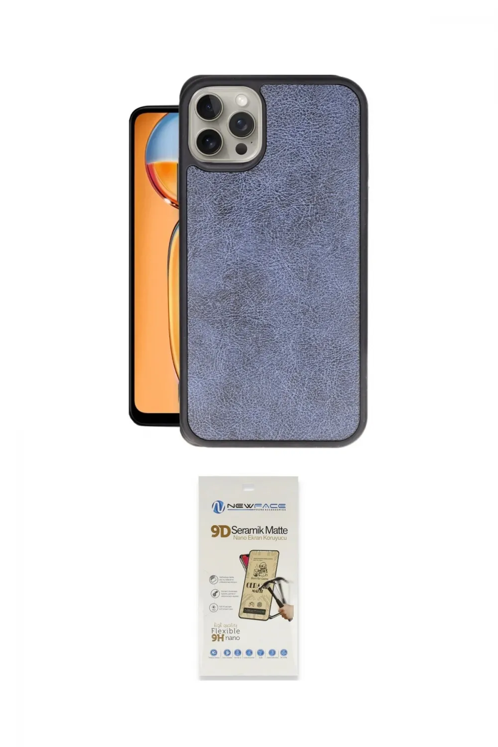 ieg™ iPhone 14 Pro Kılıf Kıvılcım Işık Serisi - Siyah Mat Seramik Nano Ekran Koruyucu