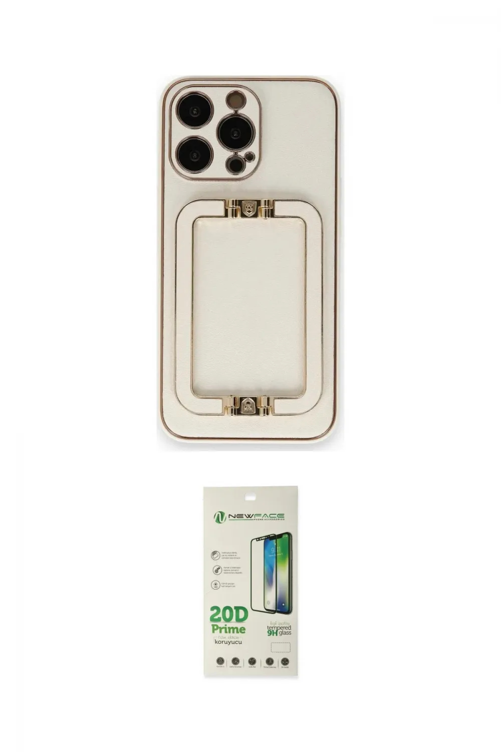 ieg™ iPhone 14 Pro Kılıf Kozmos Minimal Prime - Siyah 20D Premium Cam Ekran Koruyucu