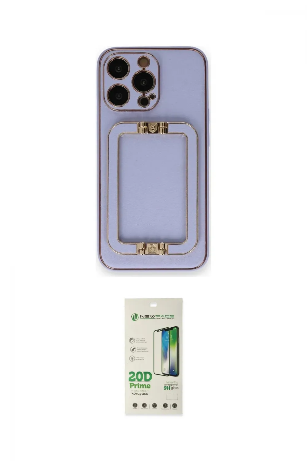 ieg™ iPhone 14 Pro Kılıf Kozmos Minimal Prime - Siyah 20D Premium Cam Ekran Koruyucu