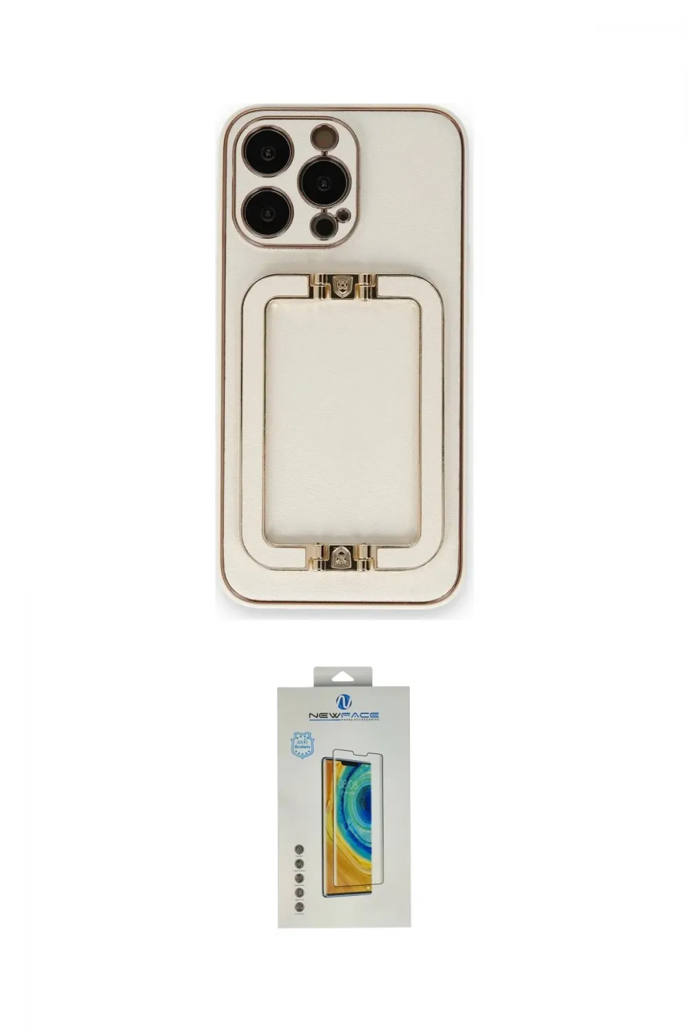 ieg™ iPhone 14 Pro Kılıf Kozmos Minimal Prime - Siyah Polymer Nano Ekran Koruyucu