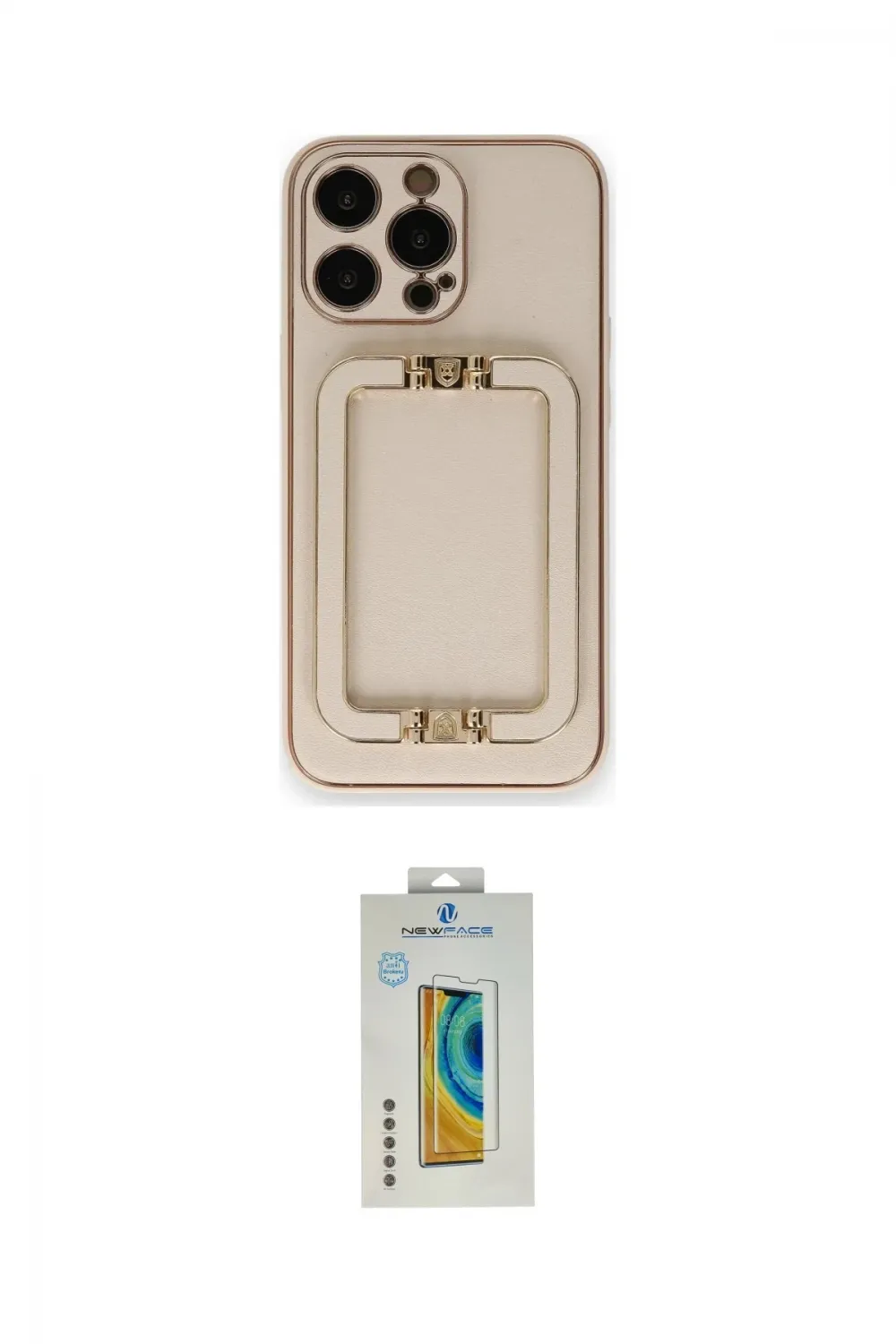 ieg™ iPhone 14 Pro Kılıf Kozmos Minimal Prime - Siyah Polymer Nano Ekran Koruyucu