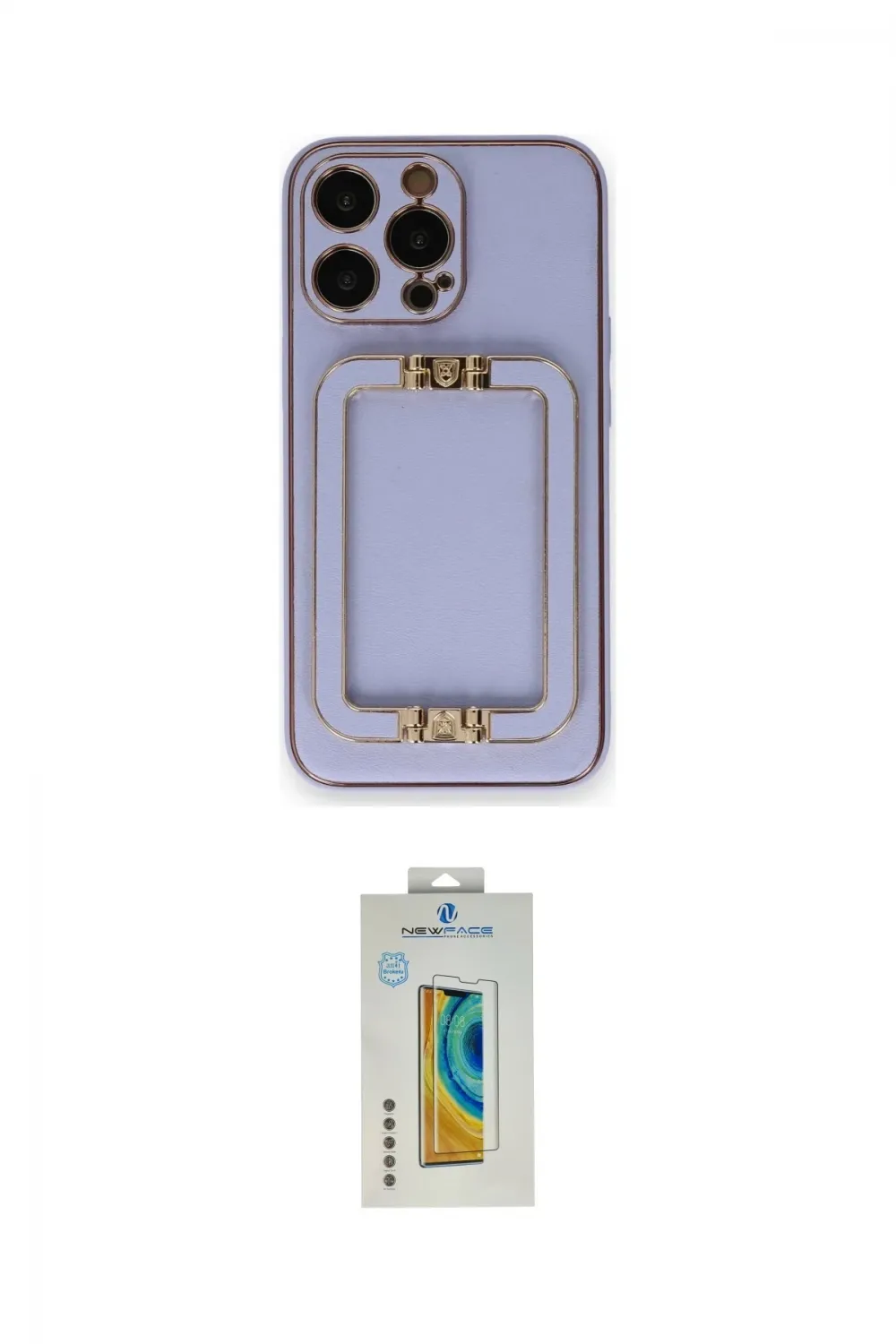 ieg™ iPhone 14 Pro Kılıf Kozmos Minimal Prime - Siyah Polymer Nano Ekran Koruyucu