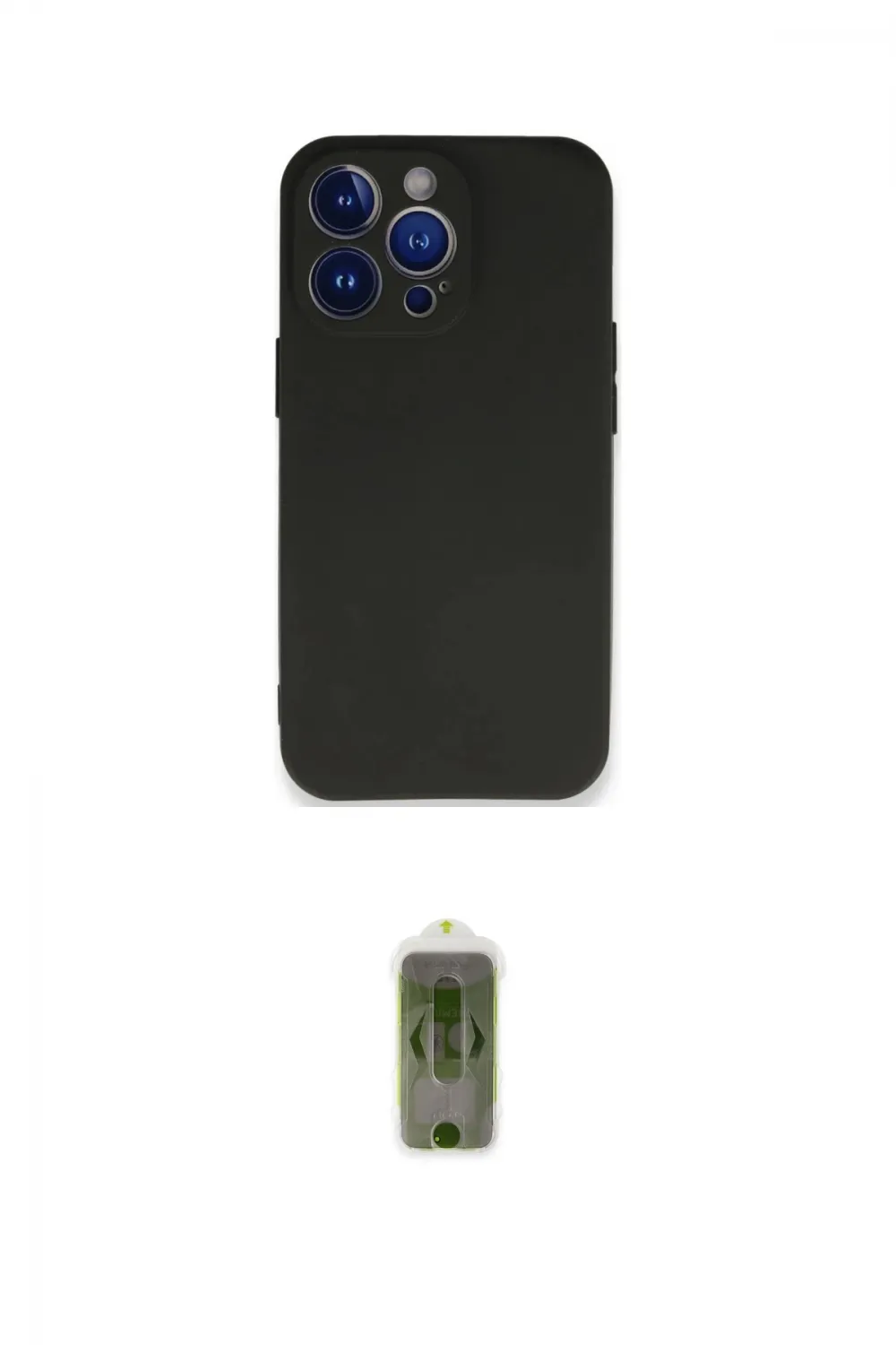 ieg™ iPhone 14 Pro Kılıf Kozmos Yansıma Özel Seri - Siyah Joko Magic 5D Hayalet Cam