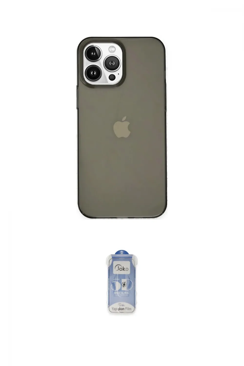 ieg™ iPhone 14 Pro Kılıf Kutup Doku Koleksiyonu - Siyah Joko Magic 5D Cam