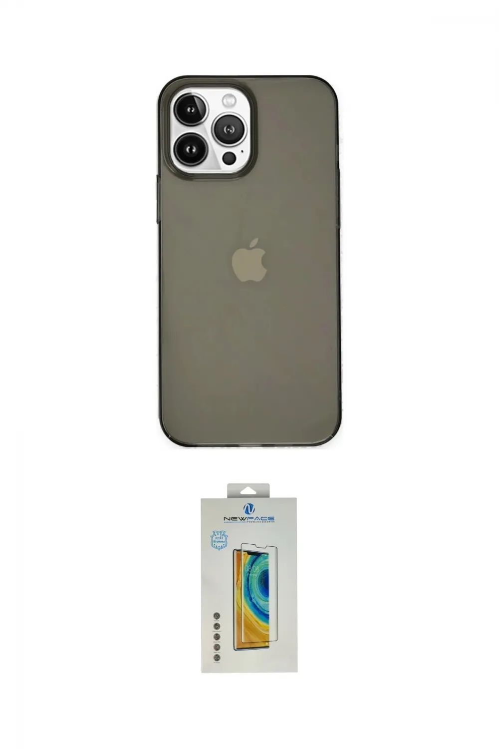 ieg™ iPhone 14 Pro Kılıf Kutup Doku Koleksiyonu - Siyah Polymer Nano Ekran Koruyucu