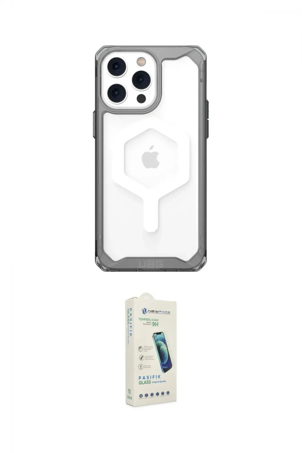 ieg™ iPhone 14 Pro Kılıf Kutup Doku Prime - Şeffaf Pasifik Cam Ekran Koruyucu