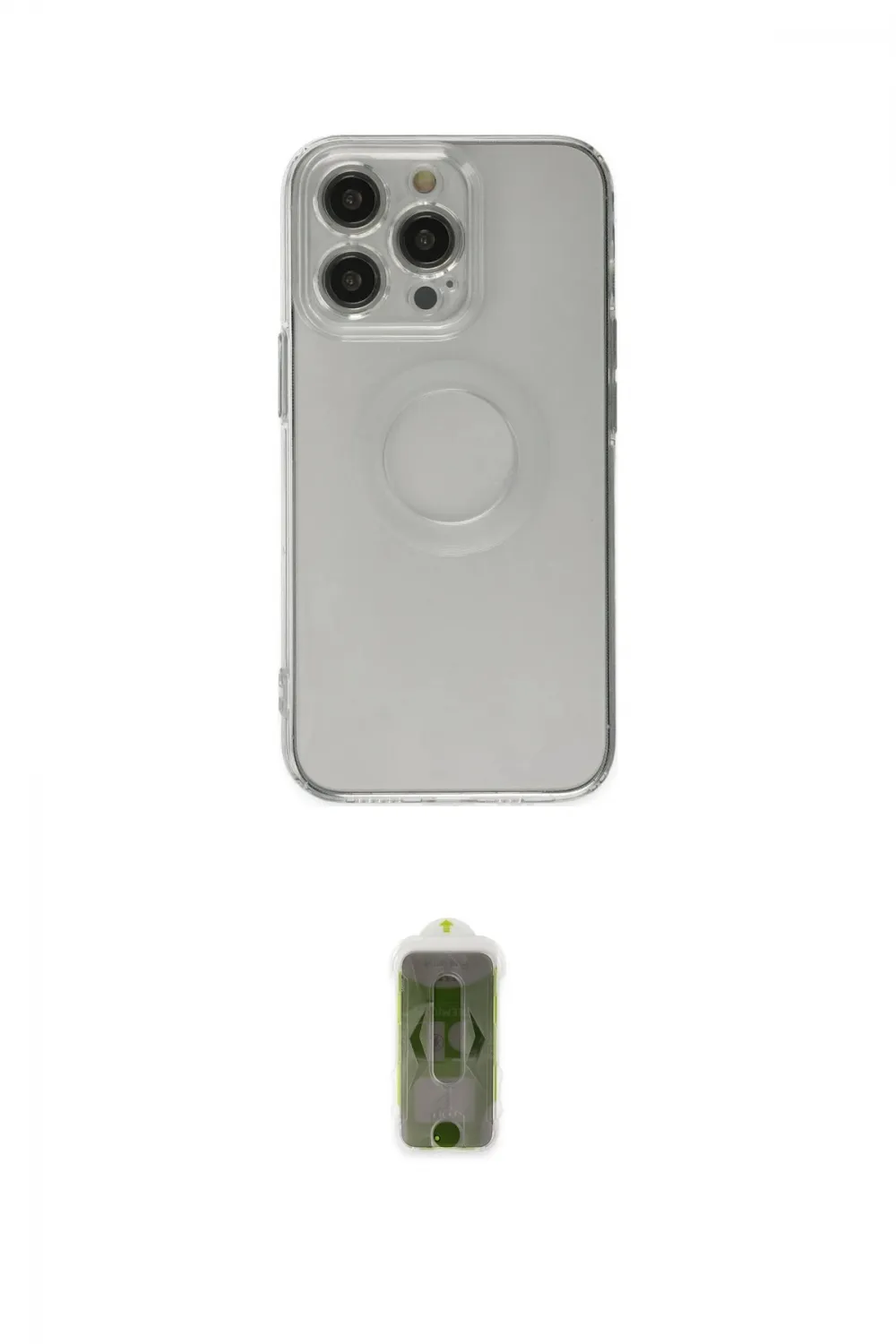 ieg™ iPhone 14 Pro Kılıf Kutup Klasik - Siyah Joko Magic 5D Hayalet Cam