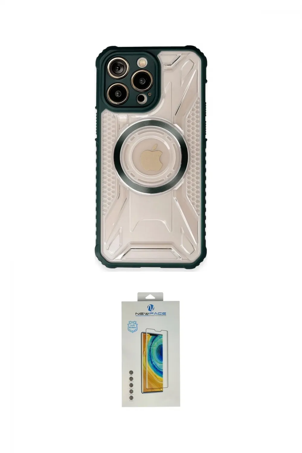 ieg™ iPhone 14 Pro Kılıf Kutup Modern - Siyah Polymer Nano Ekran Koruyucu