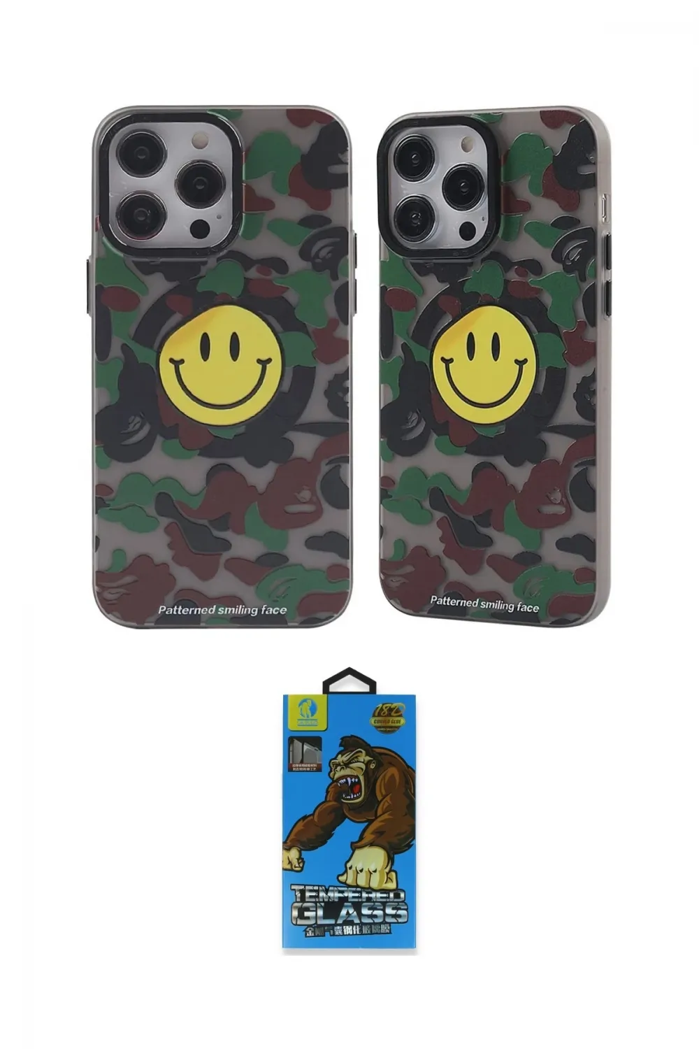 ieg™ iPhone 14 Pro Kılıf Nova Doku Koleksiyonu - Siyah 18D Cam Ekran Koruyucu