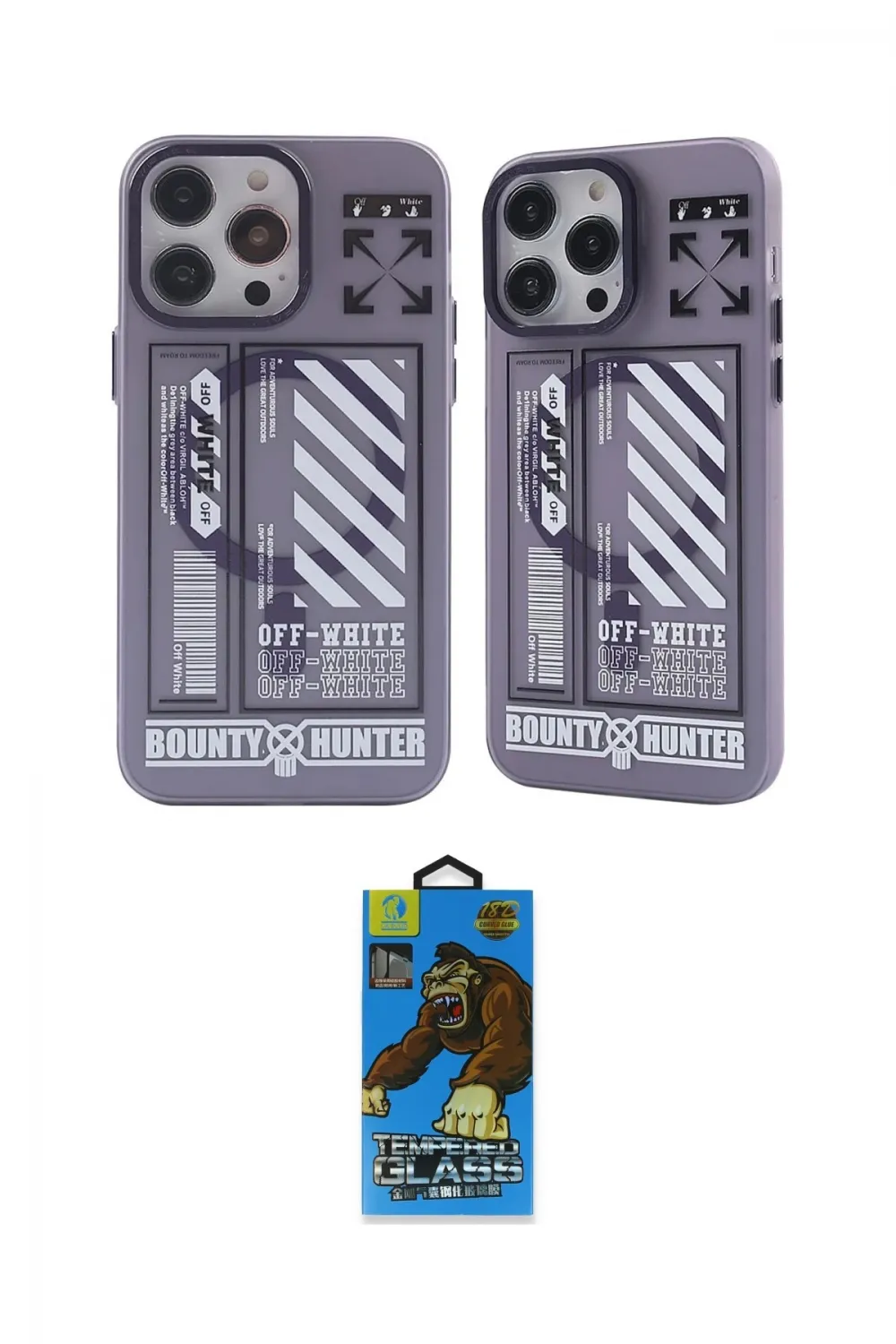 ieg™ iPhone 14 Pro Kılıf Nova Doku Koleksiyonu - Siyah 18D Cam Ekran Koruyucu