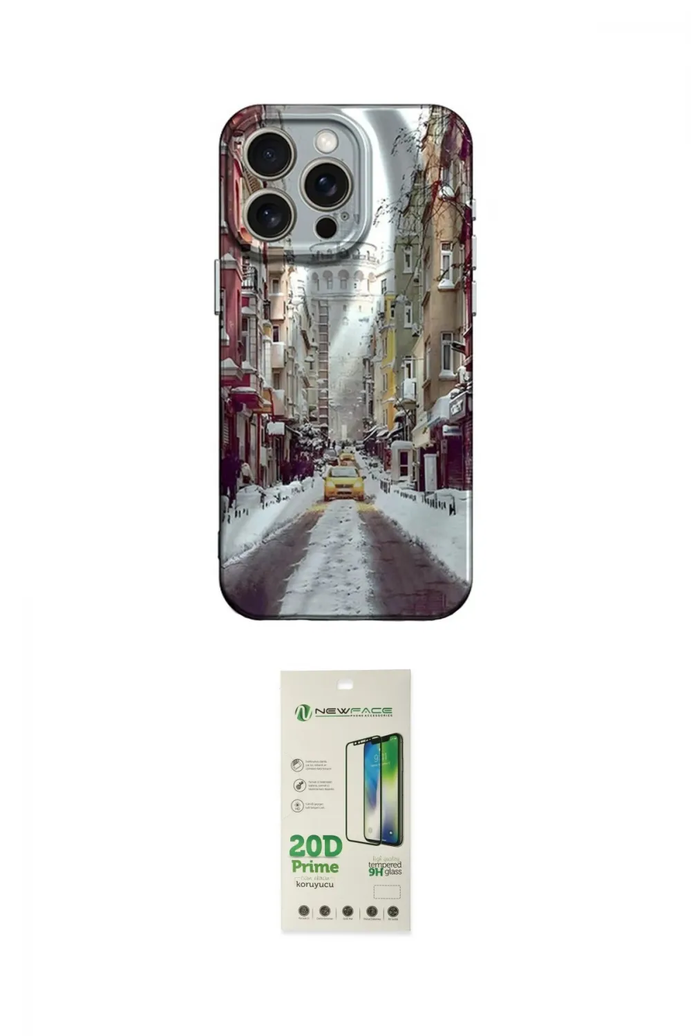 ieg™ iPhone 14 Pro Kılıf Nova Doku Prime - Siyah 20D Premium Cam Ekran Koruyucu