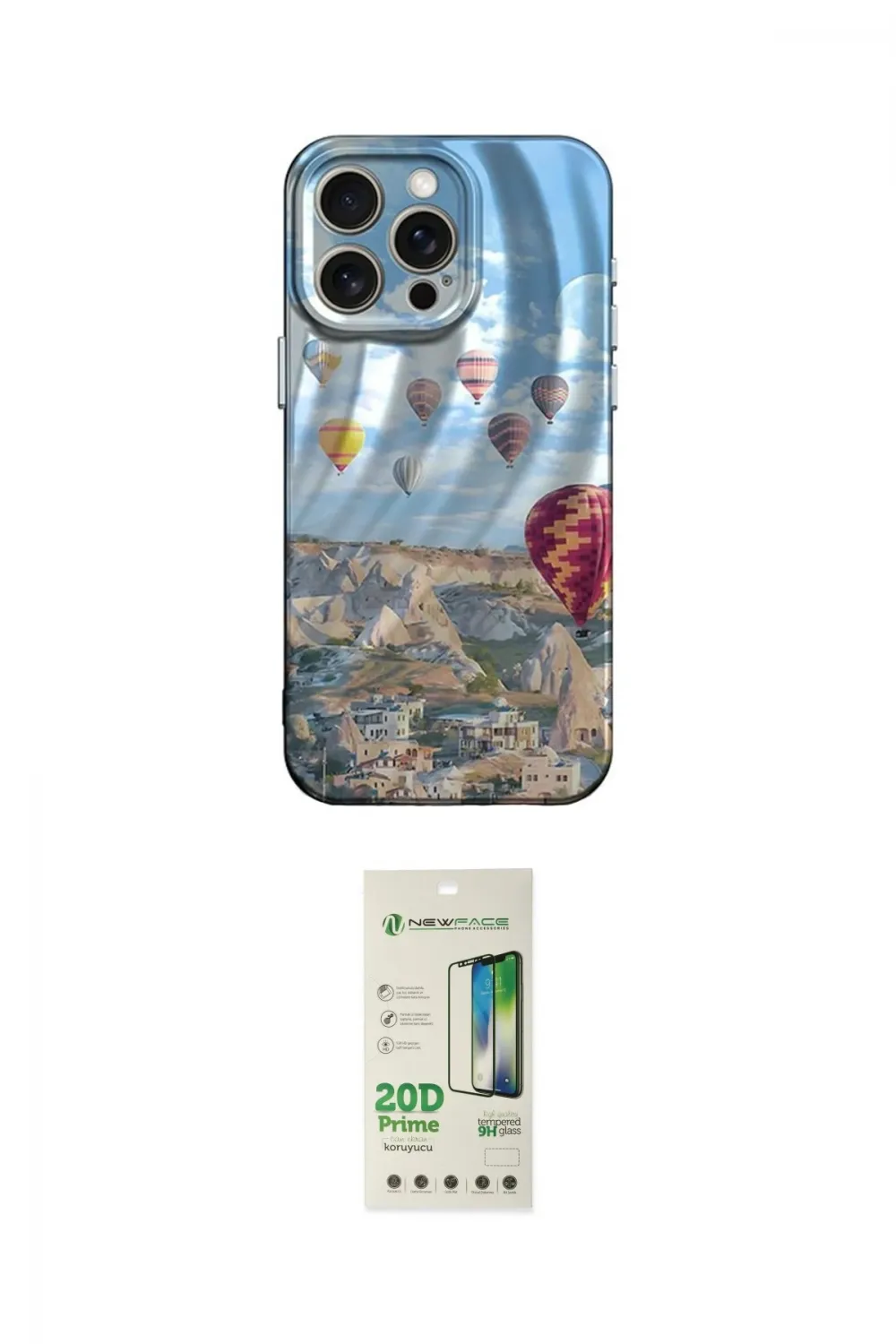 ieg™ iPhone 14 Pro Kılıf Nova Doku Prime - Siyah 20D Premium Cam Ekran Koruyucu