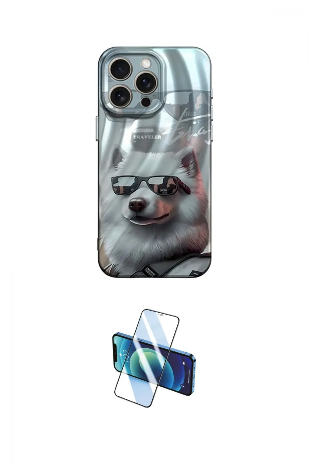 ieg™ iPhone 14 Pro Kılıf Nova Doku Prime - Siyah 3D Antistatik Cam Ekran Koruyucu