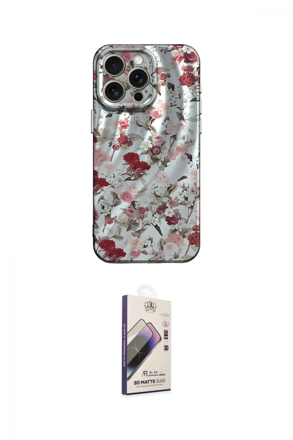 ieg™ iPhone 14 Pro Kılıf Nova Doku Prime - Siyah Bilvis 3D Mat Cam Ekran Koruyucu