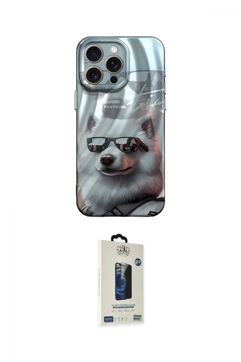 ieg™ iPhone 14 Pro Kılıf Nova Doku Prime - Siyah Bilvis Hayalet Cam Ekran Koruyucu