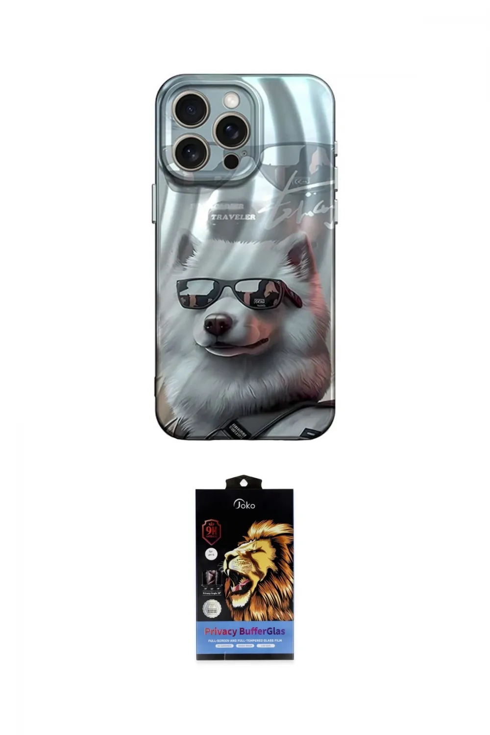 ieg™ iPhone 14 Pro Kılıf Nova Doku Prime - Siyah Buffer Hayalet Cam Ekran Koruyucu