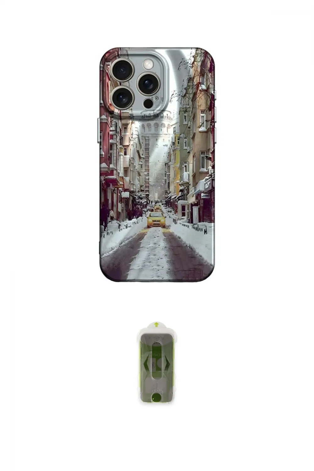 ieg™ iPhone 14 Pro Kılıf Nova Doku Prime - Siyah Joko Magic 5D Hayalet Cam