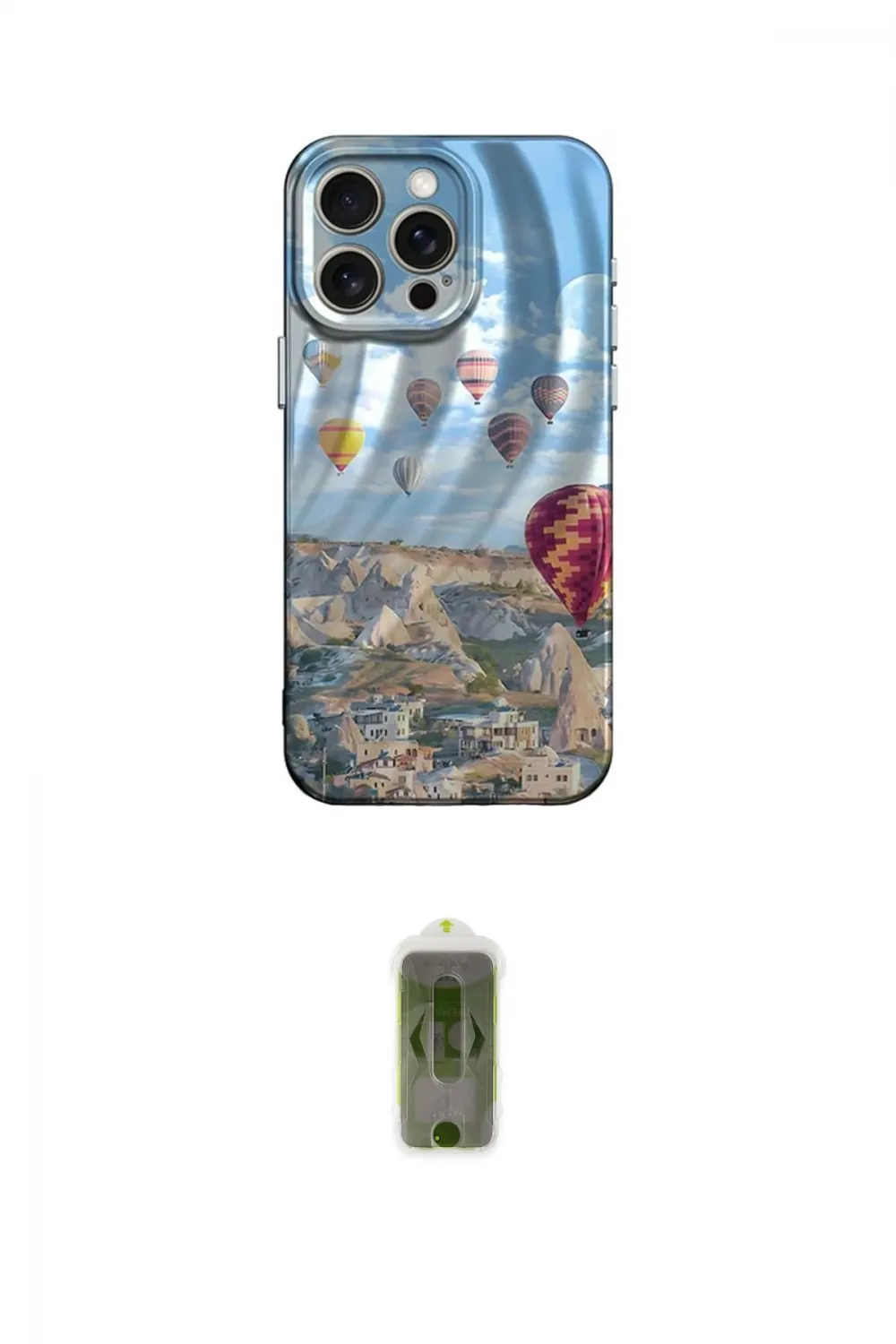 ieg™ iPhone 14 Pro Kılıf Nova Doku Prime - Siyah Joko Magic 5D Hayalet Cam
