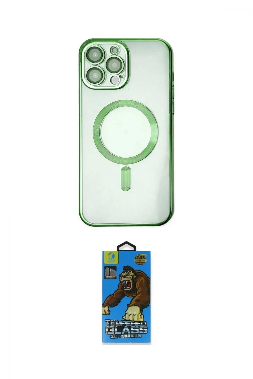 ieg™ iPhone 14 Pro Kılıf Nova Işık Özel Seri - Siyah 18D Cam Ekran Koruyucu