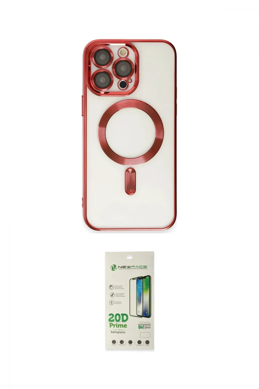 ieg™ iPhone 14 Pro Kılıf Nova Işık Özel Seri - Siyah 20D Premium Cam Ekran Koruyucu