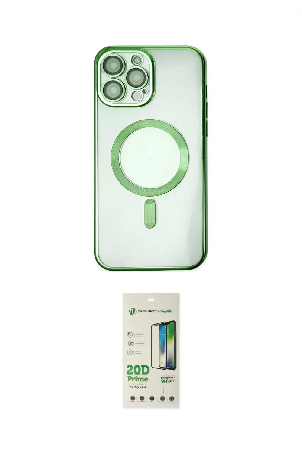 ieg™ iPhone 14 Pro Kılıf Nova Işık Özel Seri - Siyah 20D Premium Cam Ekran Koruyucu