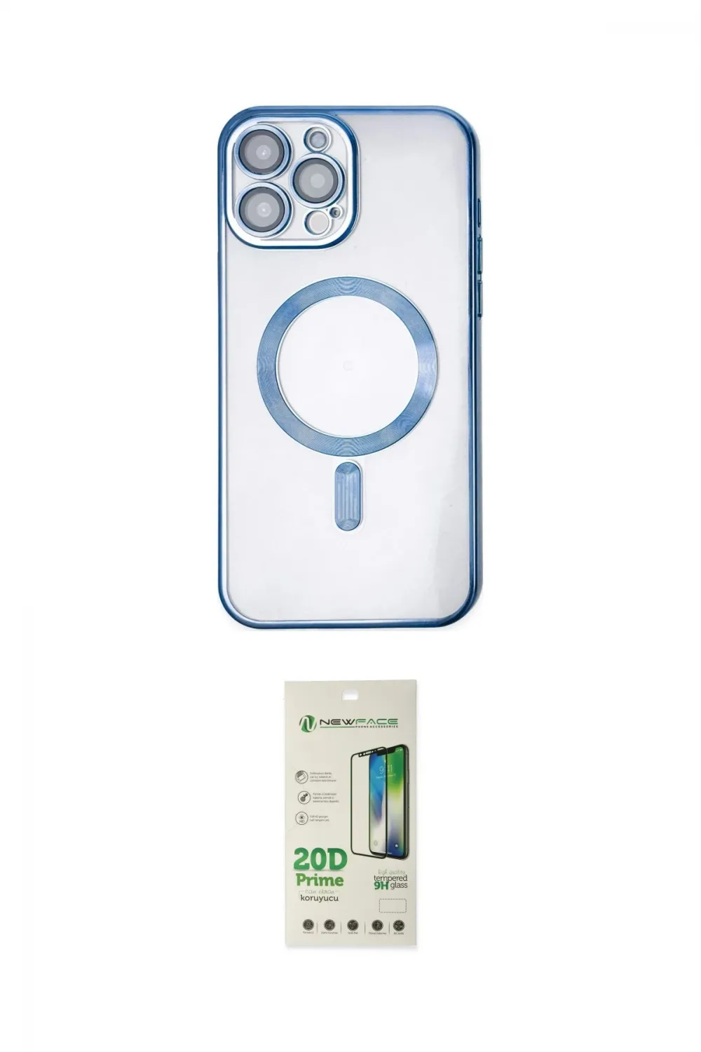 ieg™ iPhone 14 Pro Kılıf Nova Işık Özel Seri - Siyah 20D Premium Cam Ekran Koruyucu