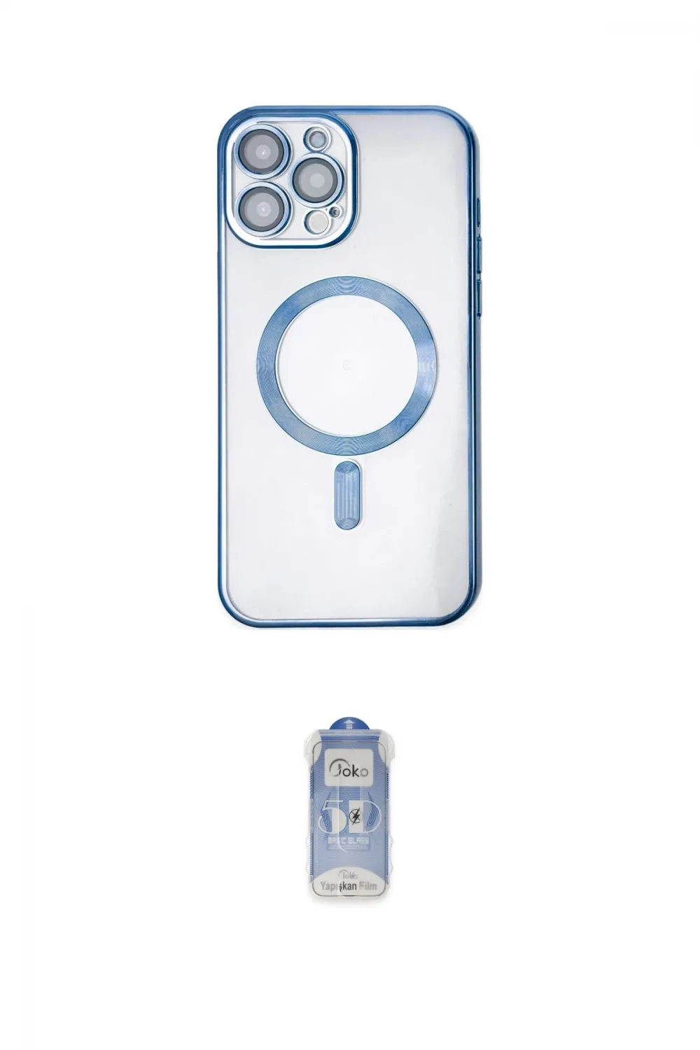 ieg™ iPhone 14 Pro Kılıf Nova Işık Özel Seri - Siyah Joko Magic 5D Cam