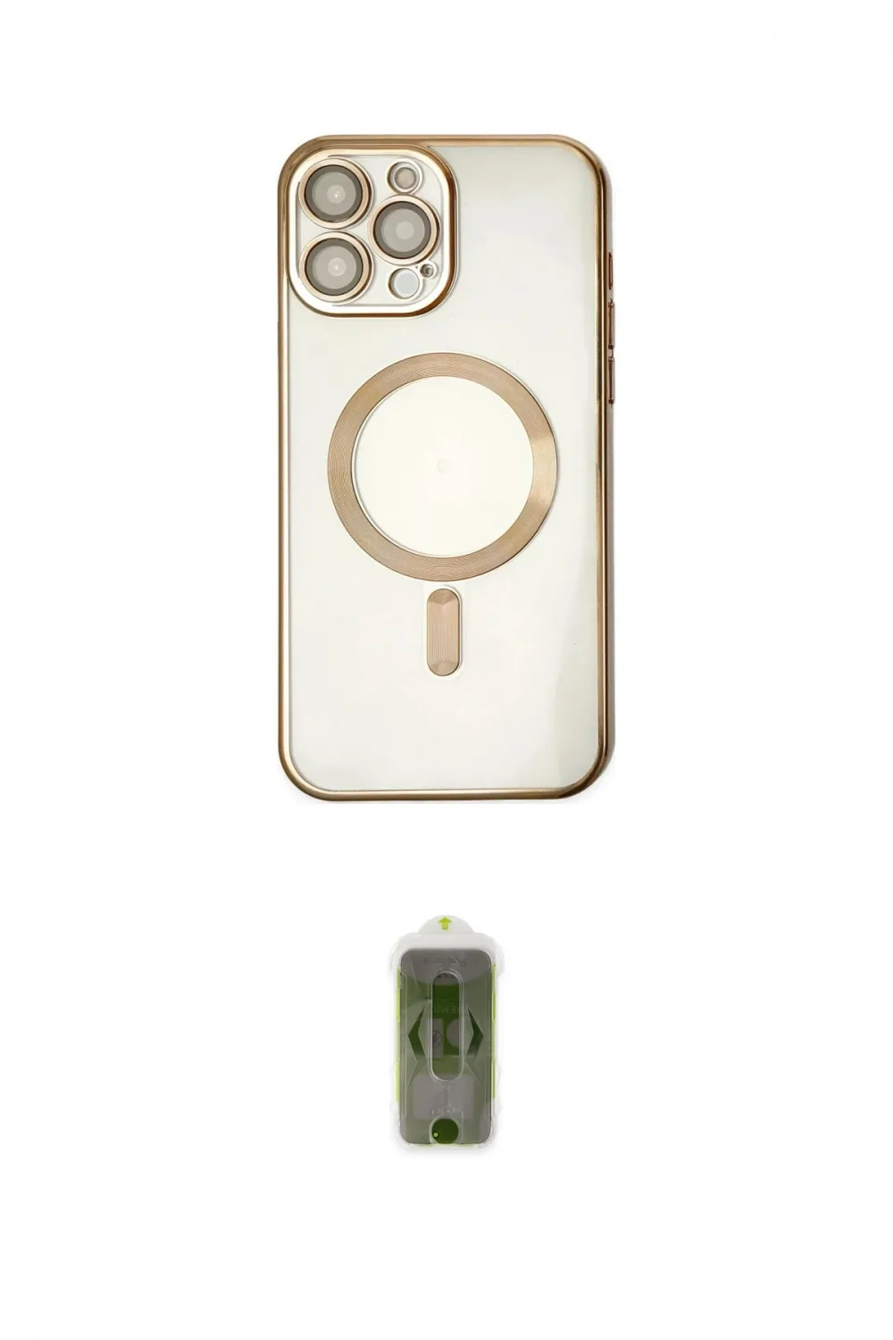 ieg™ iPhone 14 Pro Kılıf Nova Işık Özel Seri - Siyah Joko Magic 5D Hayalet Cam