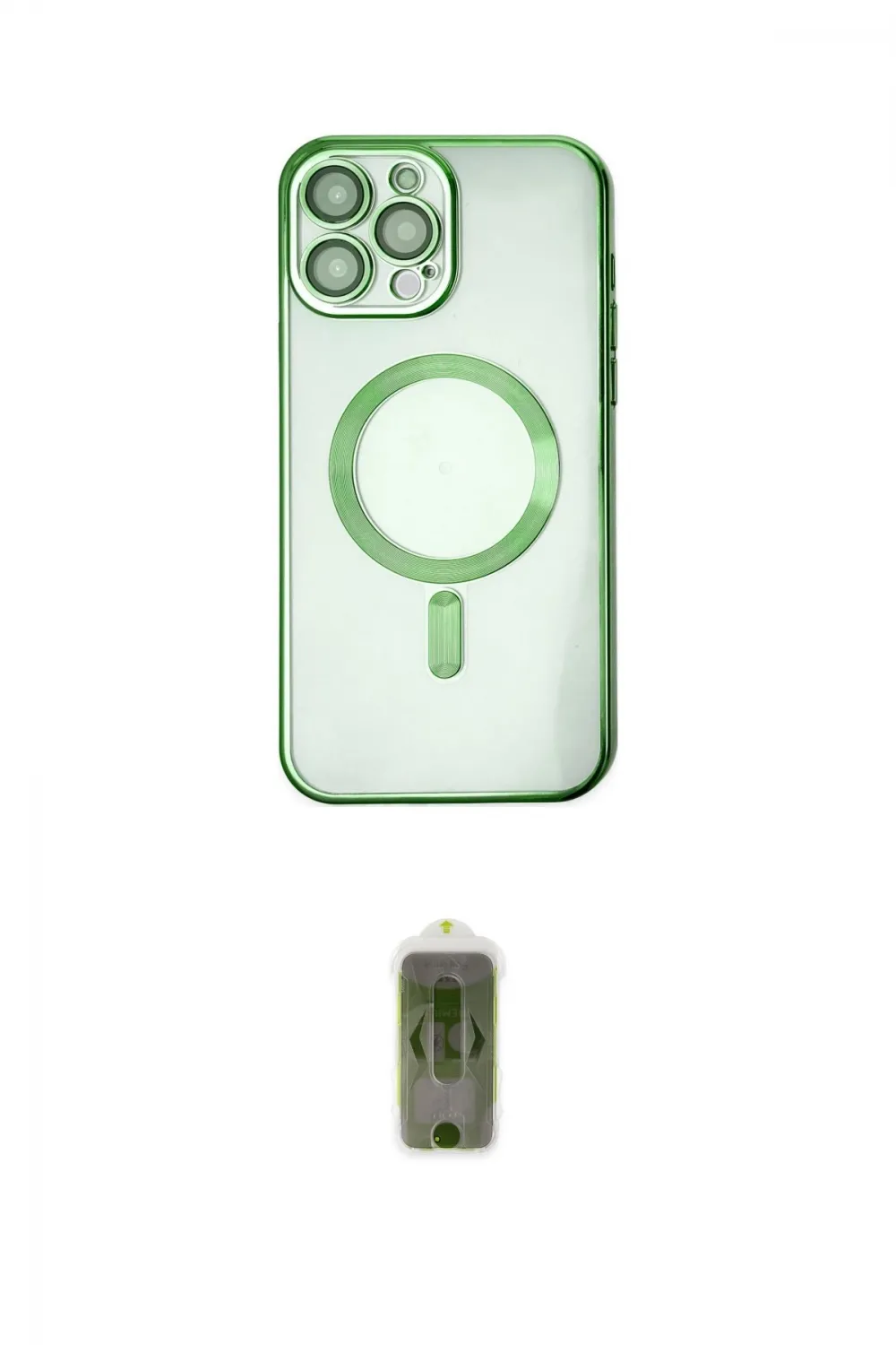 ieg™ iPhone 14 Pro Kılıf Nova Işık Özel Seri - Siyah Joko Magic 5D Hayalet Cam