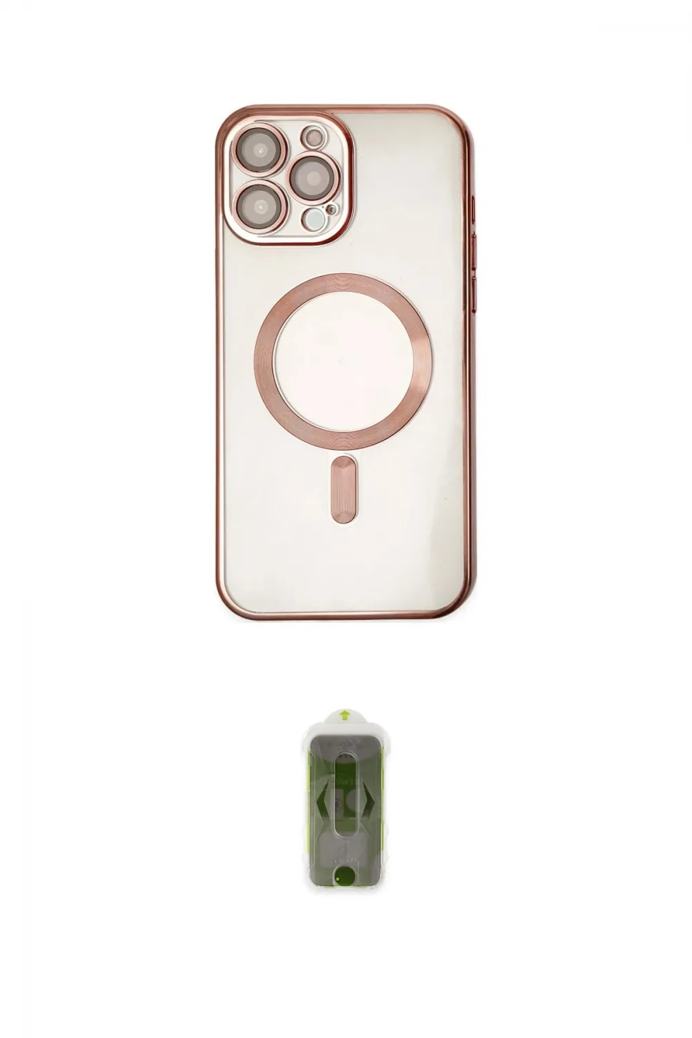 ieg™ iPhone 14 Pro Kılıf Nova Işık Özel Seri - Siyah Joko Magic 5D Hayalet Cam
