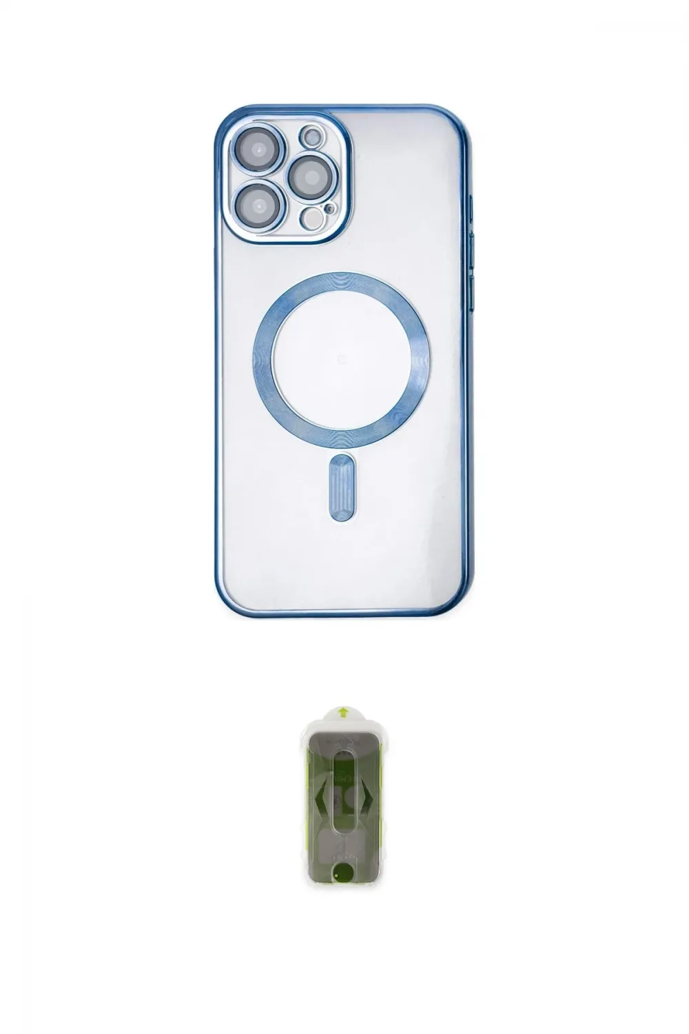 ieg™ iPhone 14 Pro Kılıf Nova Işık Özel Seri - Siyah Joko Magic 5D Hayalet Cam